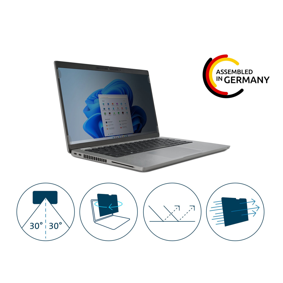 Kensington 2-way Removable Privacy Screen Filter for 13.3" Laptops 16:10