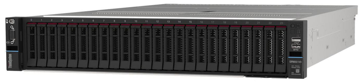 Lenovo Intel Xeon Gold 6538Y+ 32C 225W 2.2G, 1x64GB 2Rx4 RAM, Option 2.5" Open bay, 1x1100W Titanium