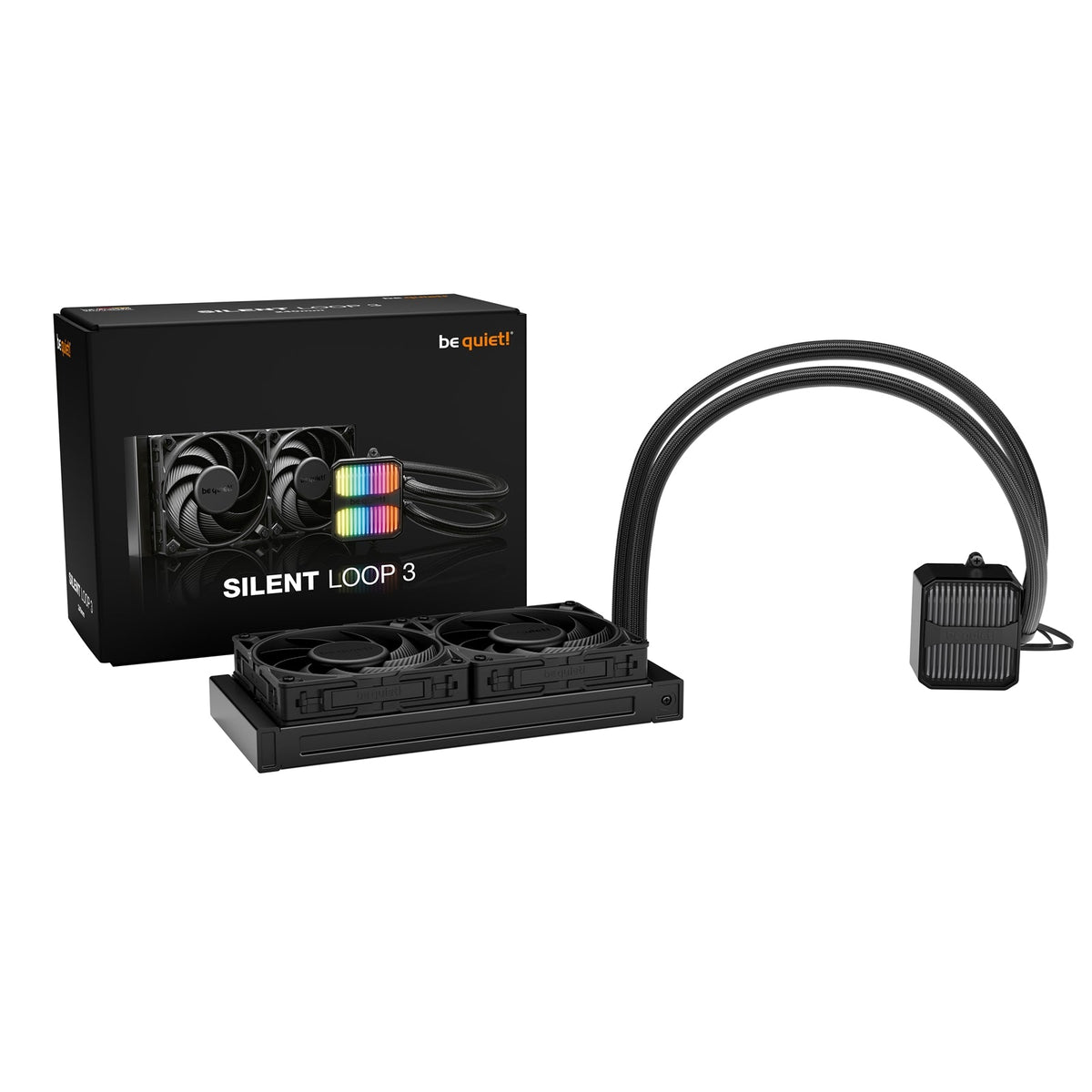 be quiet! Silent Loop 3 240mm All-in-One Liquid CPU Cooler, ARGB Lighting, Silent Wings 4 Fans, 3-Chamber Pump, High-Performance Cooling for Intel & AMD CPUs
