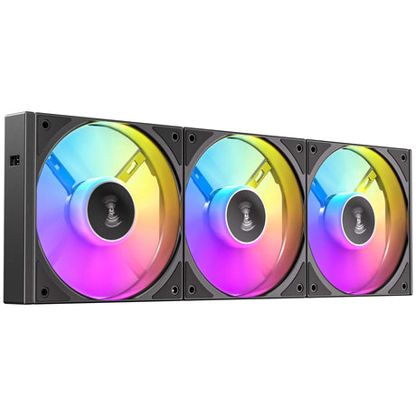 Antec Connect 120 ARGB 3-Pack 120mm PWM Fans with Daisy Chain Design and Vibration-Absorbing Pads