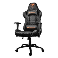 Cougar Armor One Gaming Chair with Reclining and Height Adjustment Black