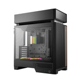 DeepCool CL6600 ARGB Modular Split-Chamber Mid-Tower ATX Case, Tempered Glass Panels, Pre-installed 360mm ARGB Liquid Cooler, 2 x FL12R SE ARGB Fans, USB 3.0, Mini-ITX/Mico-ATX/ATX, Black