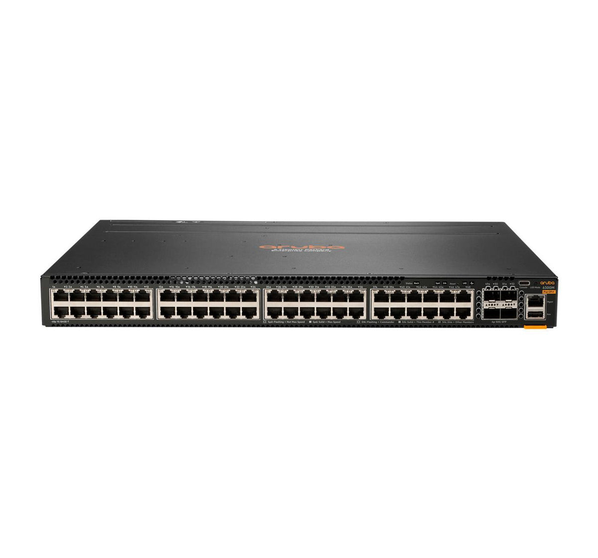 Hewlett Packard Enterprise Aruba 6300M 48G Power to Port Airflow 2 Fans 1 Power Supply Unit for HPE Attached Bundle