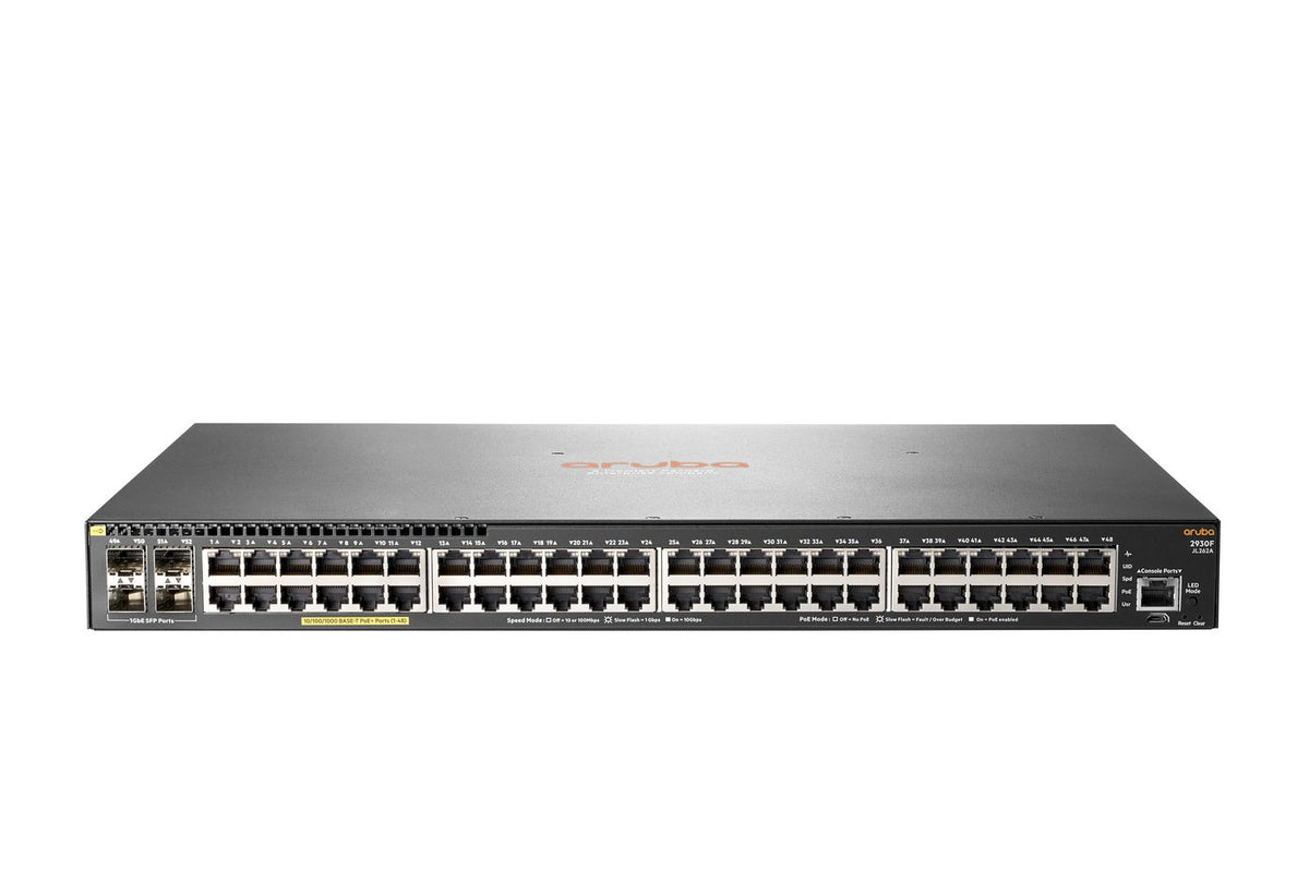 Hewlett Packard Enterprise Aruba 2930F 48G PoE+ 4SFP Switch