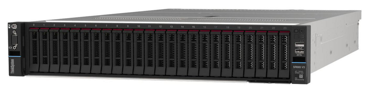 Lenovo AMD EPYC 9135 (64MB Cache, 3.65GHz), 32GB DDR5-SDRAM (4800MHz), LAN, 940-8i 4GB, 750W, No OS