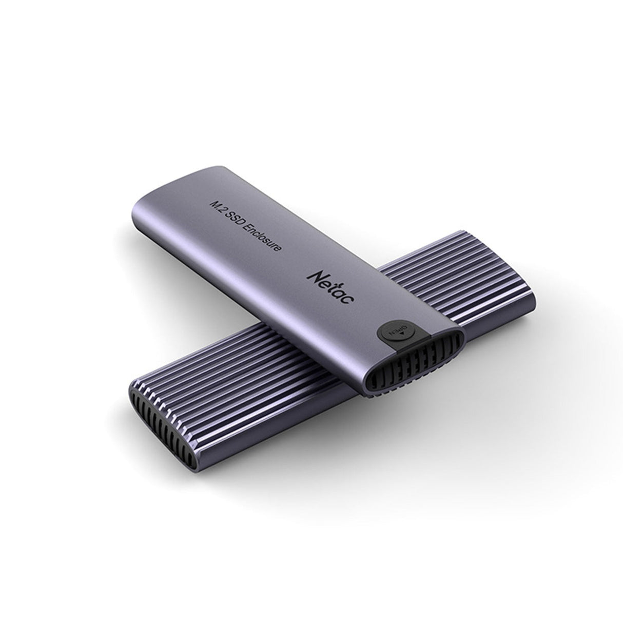 Netac M.2 NVMe/SATA External Enclosure, USB3.1, Aluminum, 10Gbps, USB C to C, USB C to A