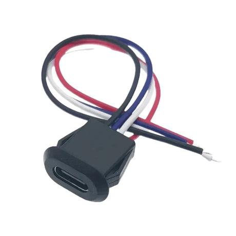 USB C Power Connector 3A Female Panel Mount