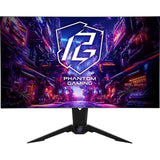ASRock Phantom Gaming PGO32UFS 32 Inch 4K/ UHD (3840 x 2160) Flat WOLED Gaming Monitor, 240Hz 0.03ms (GTG) Response Time, 2 x HDMI 2.1; 1 x DisplayPort 1.4, 1 x Type-C (DP Alt Mode / PD 15W), Height, Swivel, Tilt Adjustment, Integrated Wi-Fi Antenna (Comp